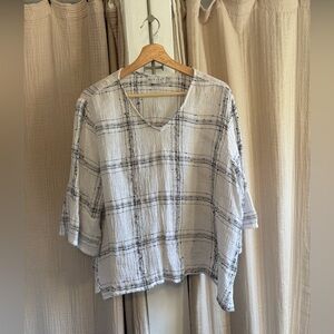 Habitat Linen Blend Blouse- Medium
